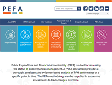 Tablet Screenshot of pefa.org